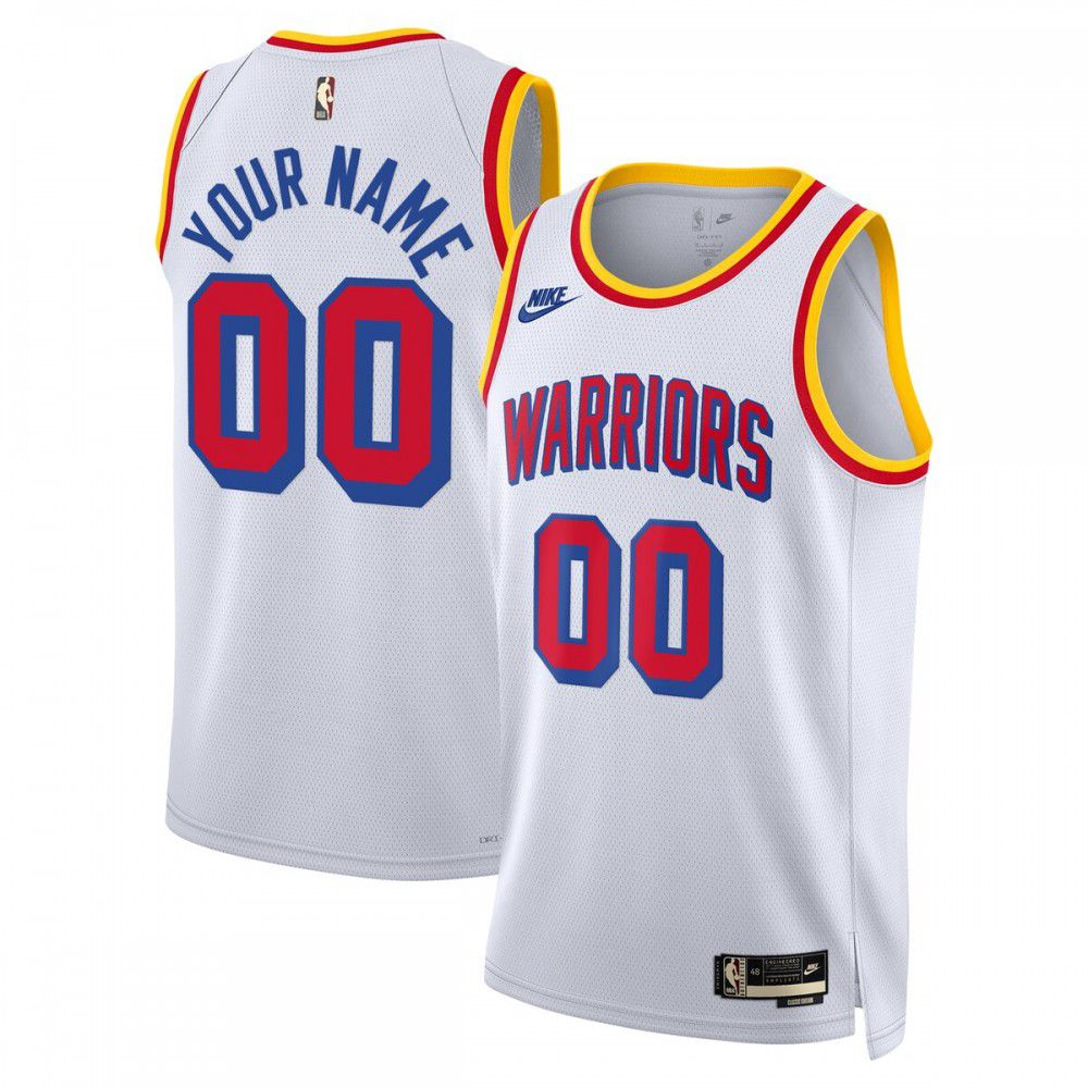 Golden State Warriors Unisex Adult Swingman Custom Jersey - Classic Edition - White-Pro Kit Vault | Brand New 26/27 Sports Jerseys